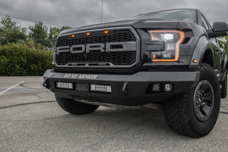 Ford Raptor Bumper - Front - Road Armor - Stealth Non-Winch - Tex Blk - `17-`20